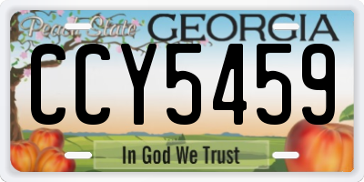 GA license plate CCY5459