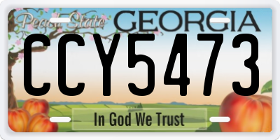 GA license plate CCY5473