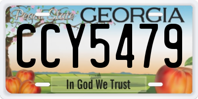 GA license plate CCY5479