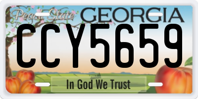 GA license plate CCY5659