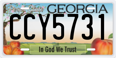 GA license plate CCY5731