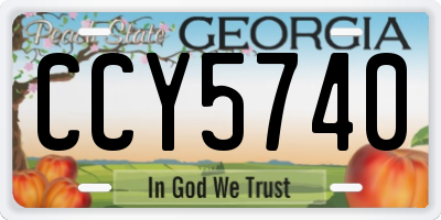 GA license plate CCY5740