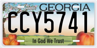 GA license plate CCY5741