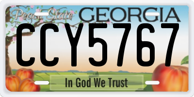 GA license plate CCY5767