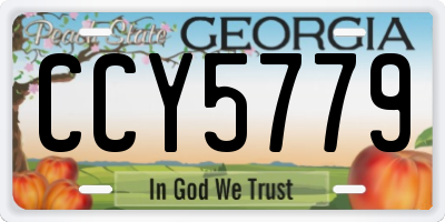 GA license plate CCY5779