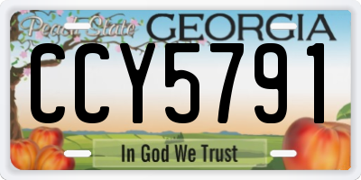 GA license plate CCY5791