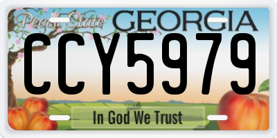 GA license plate CCY5979