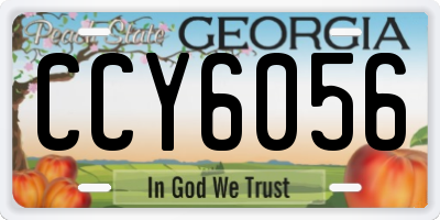 GA license plate CCY6056