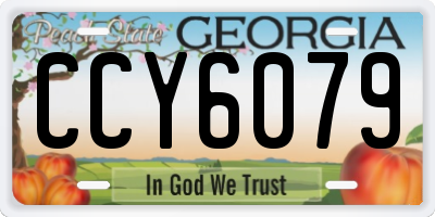 GA license plate CCY6079