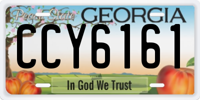 GA license plate CCY6161