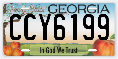 GA license plate CCY6199