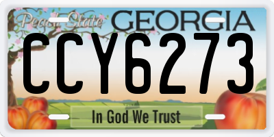 GA license plate CCY6273