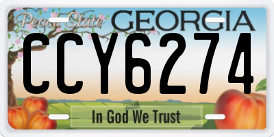GA license plate CCY6274