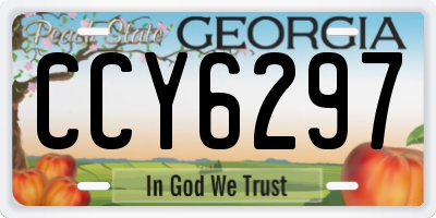 GA license plate CCY6297