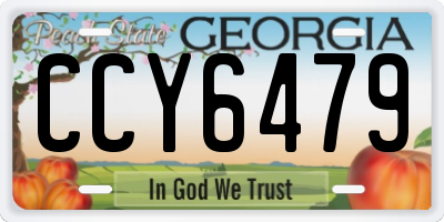 GA license plate CCY6479