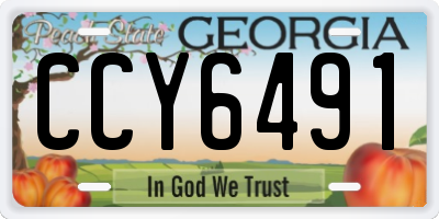 GA license plate CCY6491