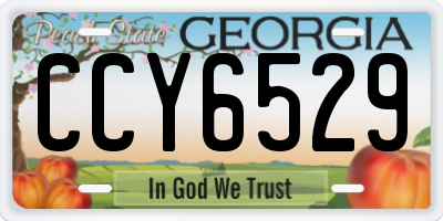 GA license plate CCY6529