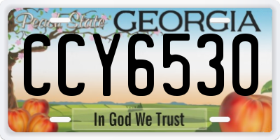 GA license plate CCY6530