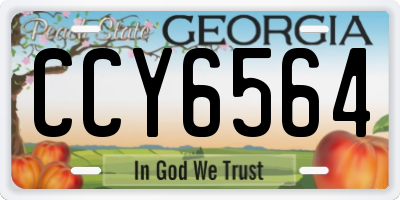 GA license plate CCY6564