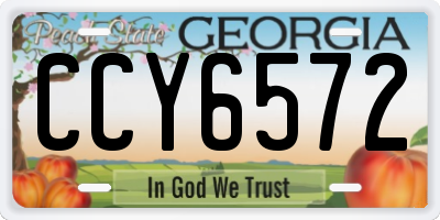 GA license plate CCY6572