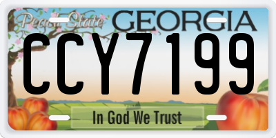GA license plate CCY7199