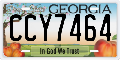 GA license plate CCY7464