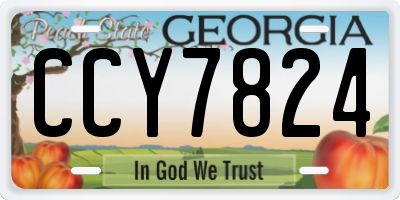 GA license plate CCY7824