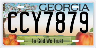 GA license plate CCY7879