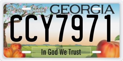GA license plate CCY7971