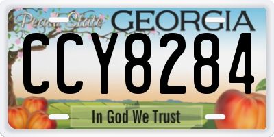 GA license plate CCY8284