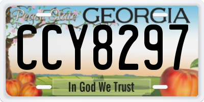 GA license plate CCY8297