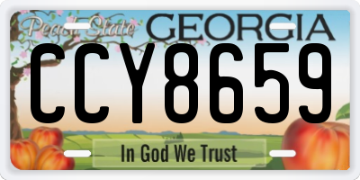 GA license plate CCY8659