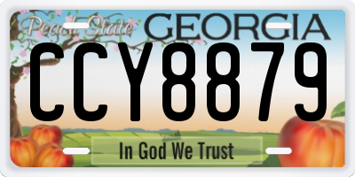 GA license plate CCY8879