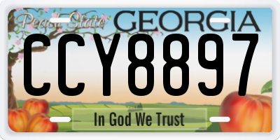 GA license plate CCY8897