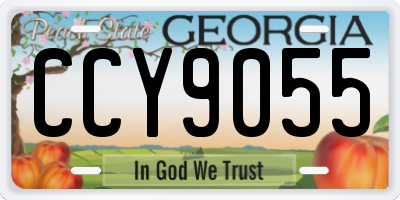 GA license plate CCY9055