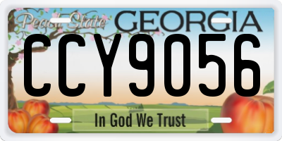 GA license plate CCY9056