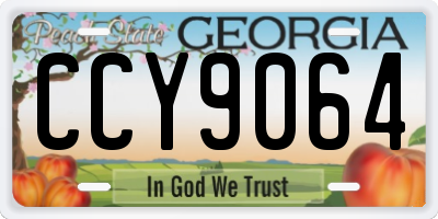 GA license plate CCY9064