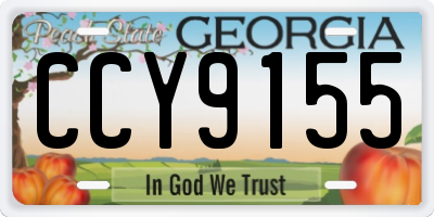 GA license plate CCY9155