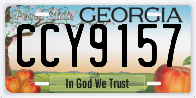 GA license plate CCY9157