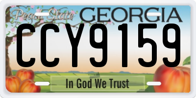 GA license plate CCY9159