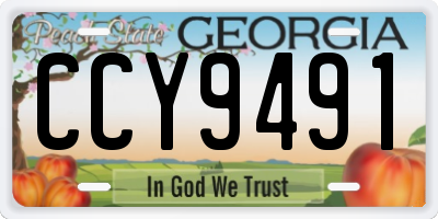 GA license plate CCY9491