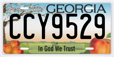 GA license plate CCY9529