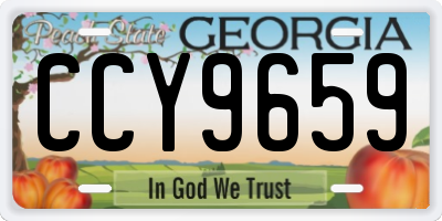 GA license plate CCY9659