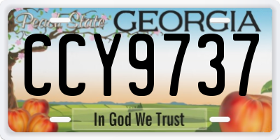 GA license plate CCY9737