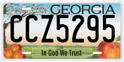 GA license plate CCZ5295