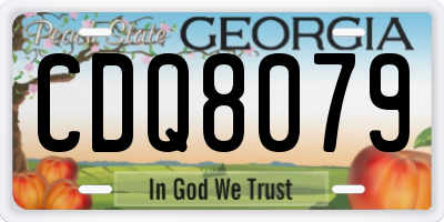 GA license plate CDQ8079