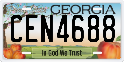 GA license plate CEN4688