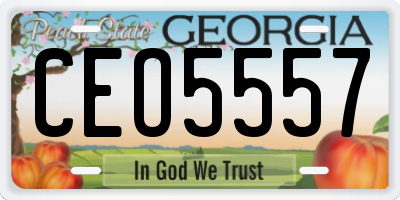 GA license plate CEO5557