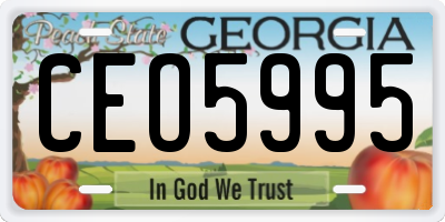 GA license plate CEO5995