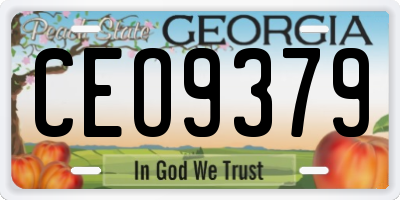 GA license plate CEO9379